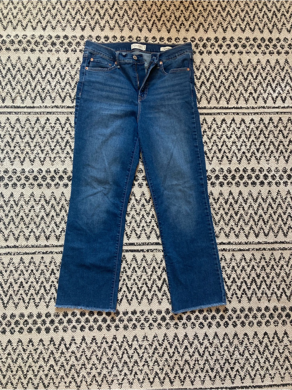 Jessica Simpson Light Blue High-Rise Crop Boot Jeans